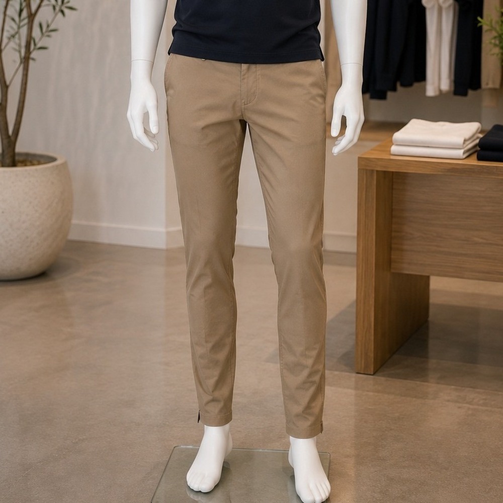 Hugo Boss Mens Chinos Kaito Slim Fit Beige Khaki Pants 30R